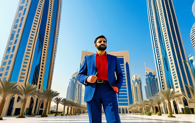 Modern Architect in Dubai** "A successful Arab architect, fully clothed in professional attire, stands confidently in front of a sleek, modern skyscraper in Dubai, United Arab Emirates. The building features intricate geometric patterns inspired by Islamic art. Clear blue sky, bright sunlight. Safe for work, appropriate content, perfect anatomy, professional photograph." **