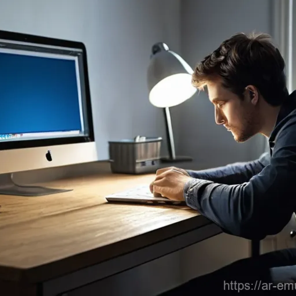 자율적 학습을 위한 기술적 지원 - **Prompt 1: The Solitude of a Learning Hurdle** "A young adult, appearing to be in their late tw...